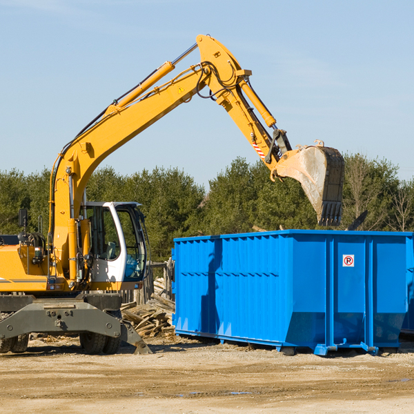 are there any restrictions on where a residential dumpster can be placed in Comstock Park MI